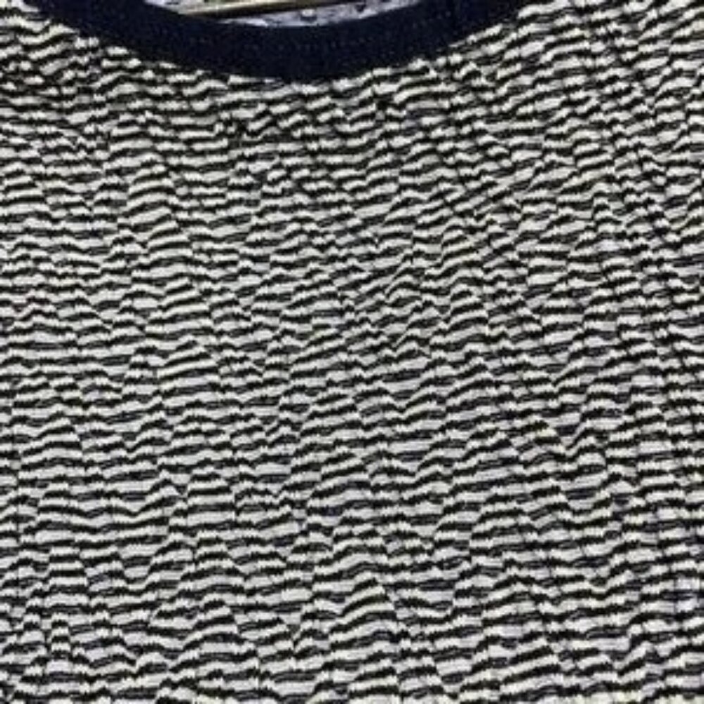 LARK + GREY NWT Knit Striped Scoop Neck Sundress L/XL Smocked Fit & Flair - Picture 7 of 11